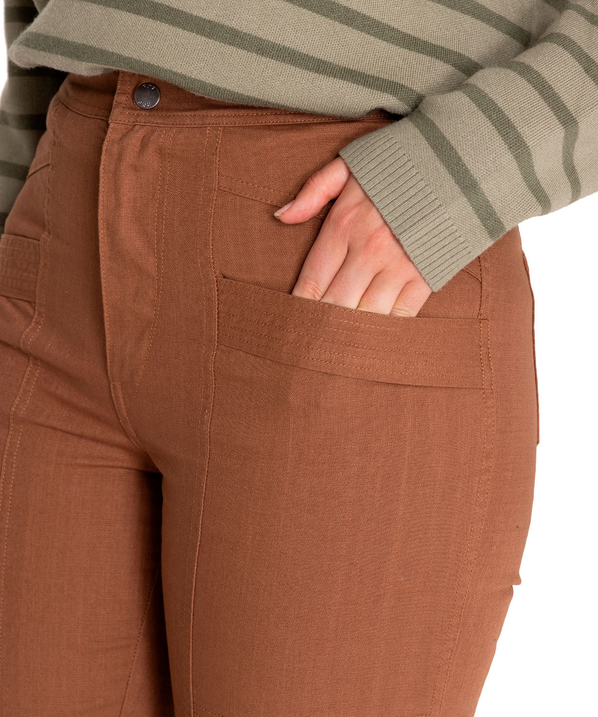 Pantalón Algodón Orgánico Mujer Isis Café Rockford