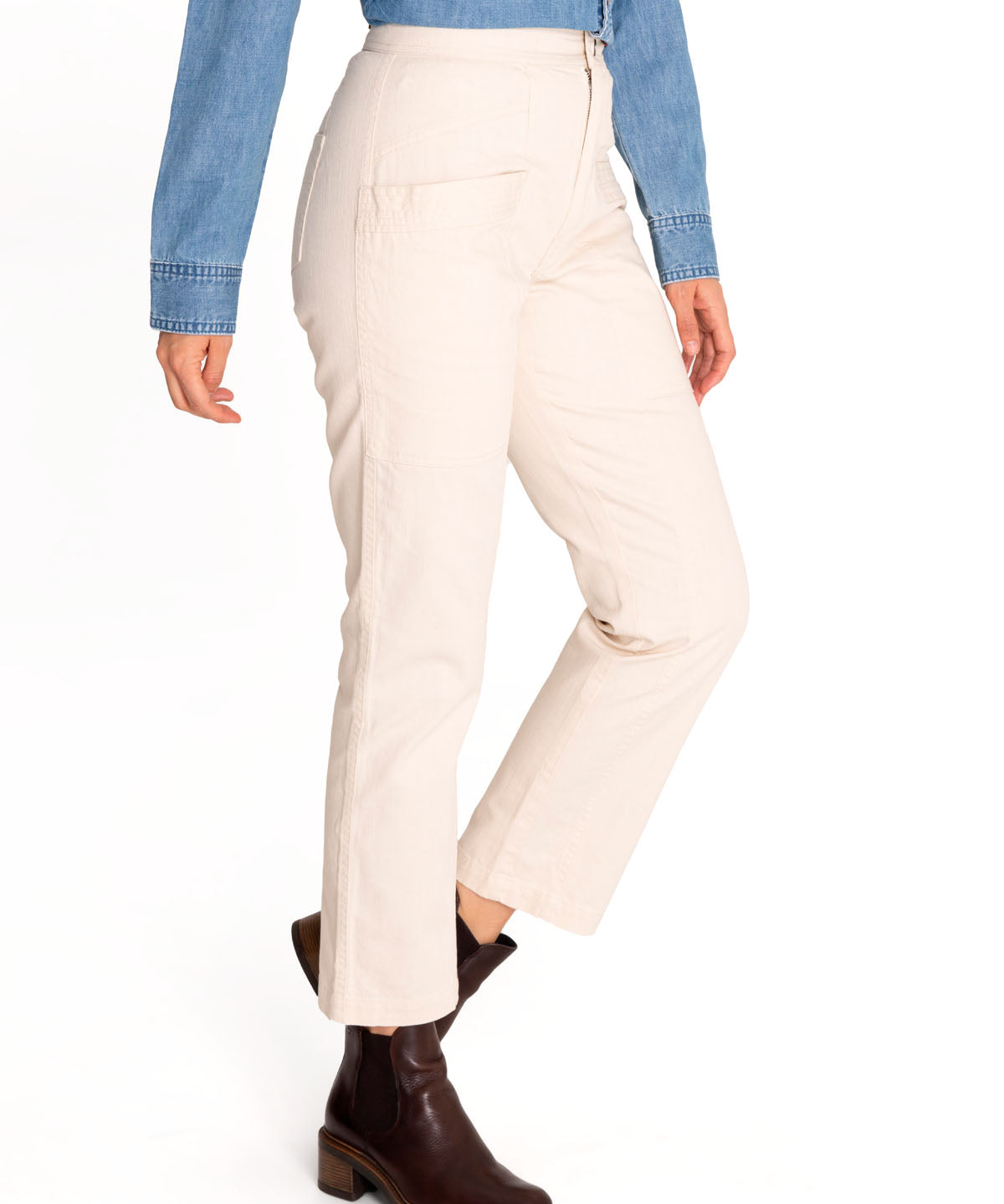 Pantalón Algodón Orgánico Mujer Isis Blanco Rockford