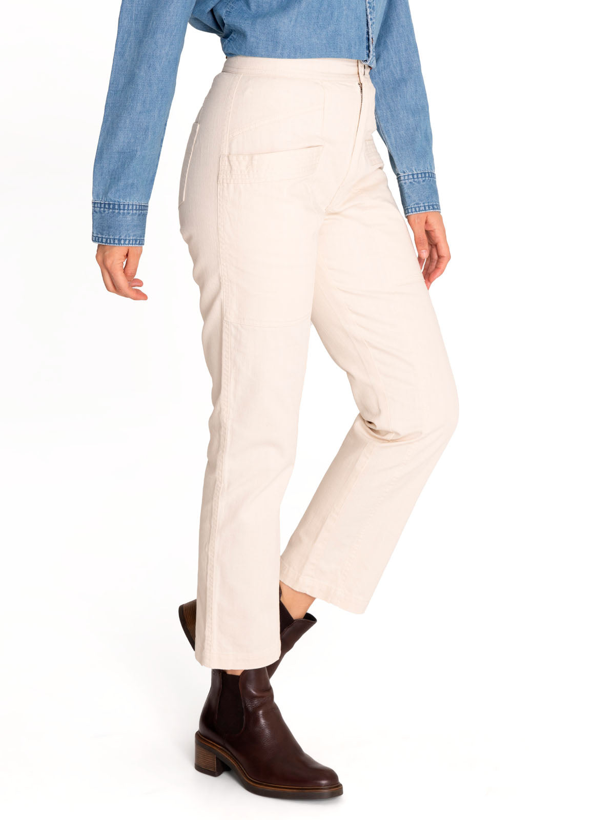 Pantalón Algodón Orgánico Mujer Isis Blanco Rockford
