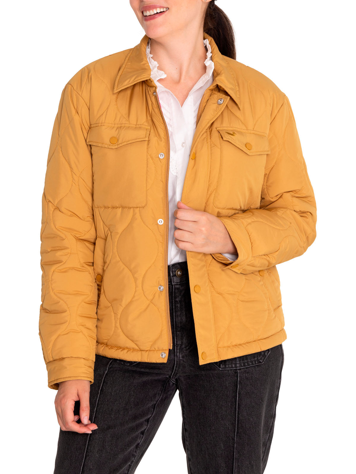 Parka Thermore Mujer Dugard Amarillo Rockford