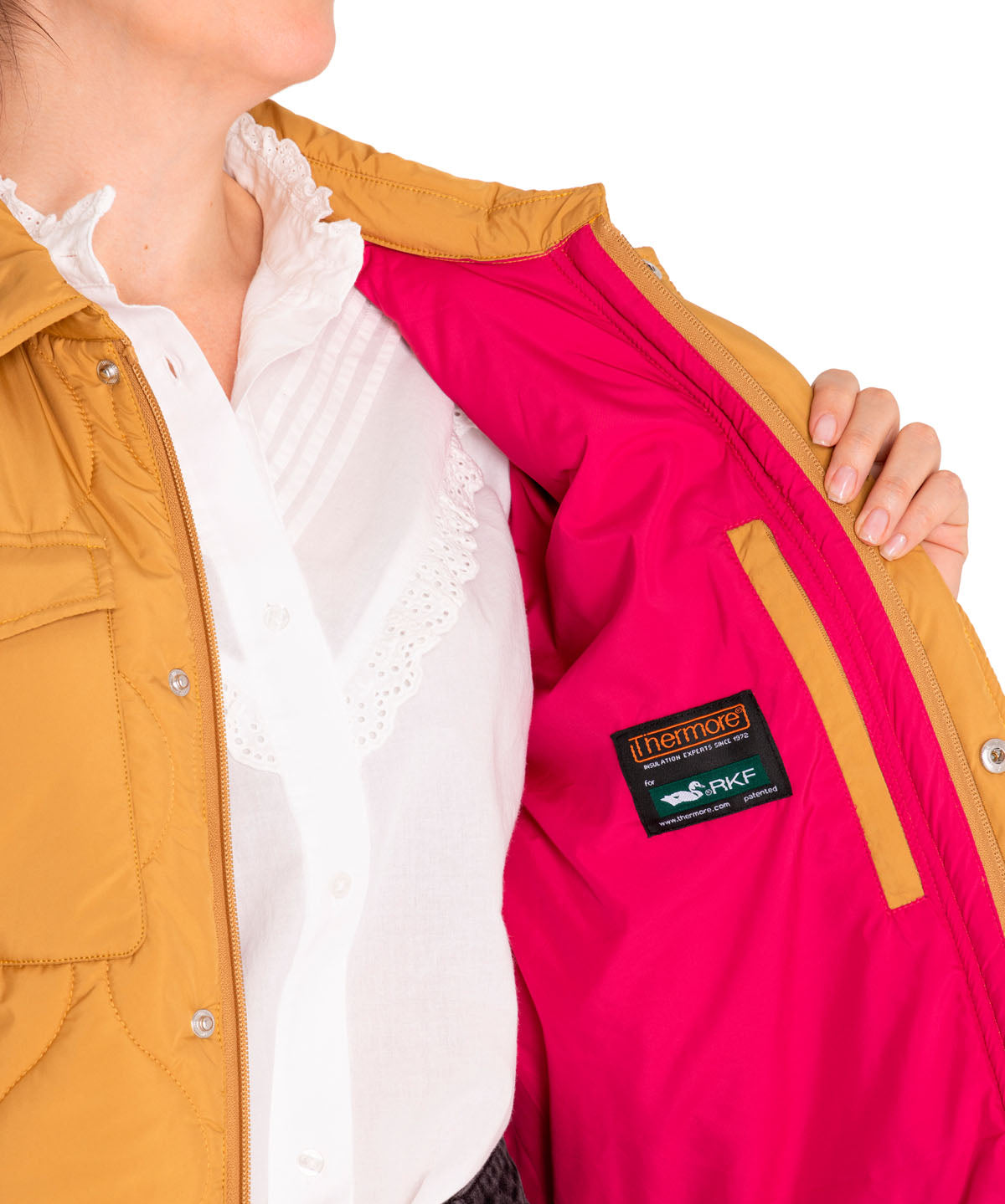 Parka Thermore Mujer Dugard Amarillo Rockford