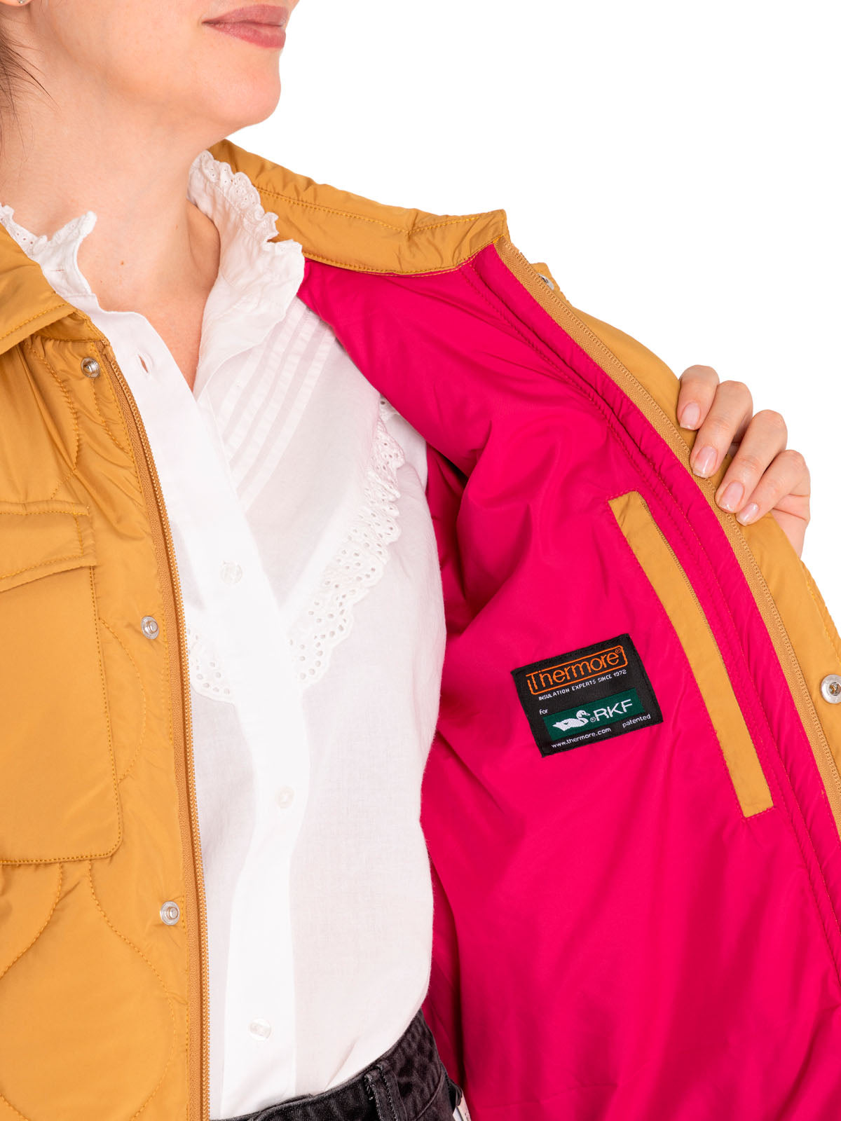 Parka Thermore Mujer Dugard Amarillo Rockford