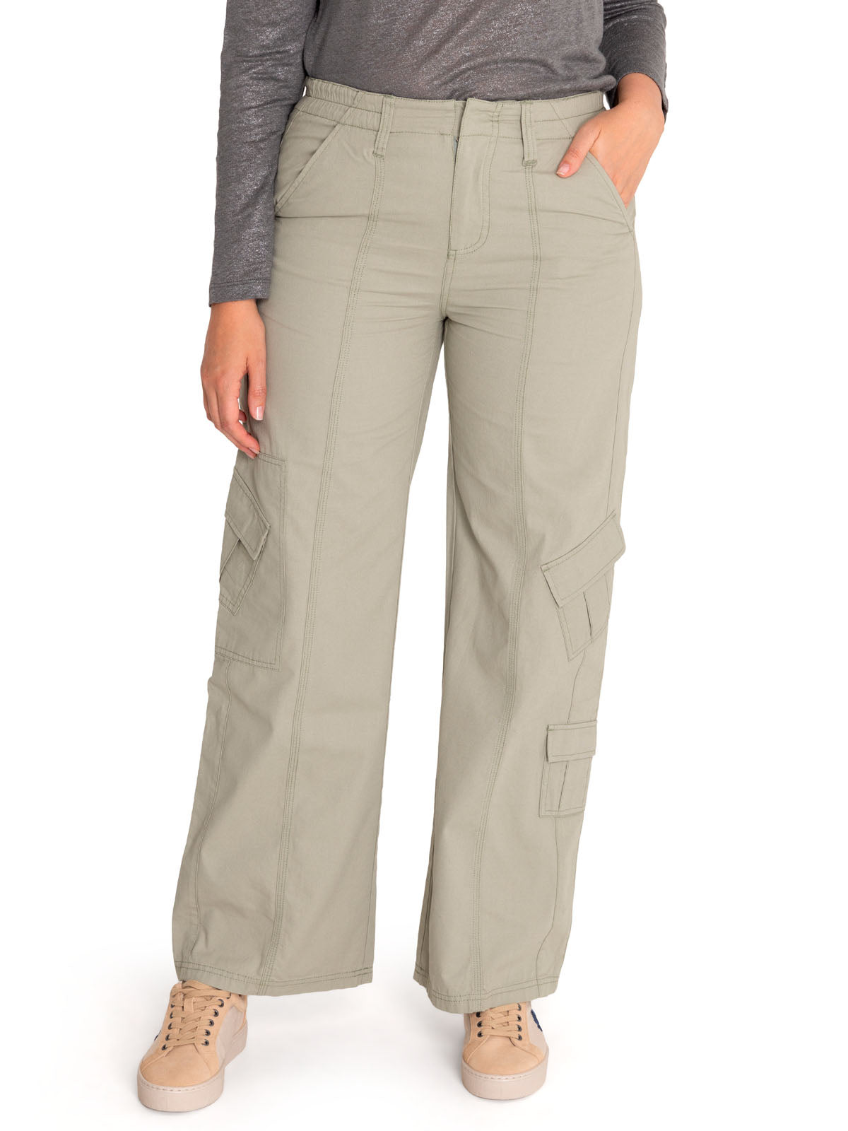 Pantalón Algodón Orgánico Mujer Adria Verde Rockford