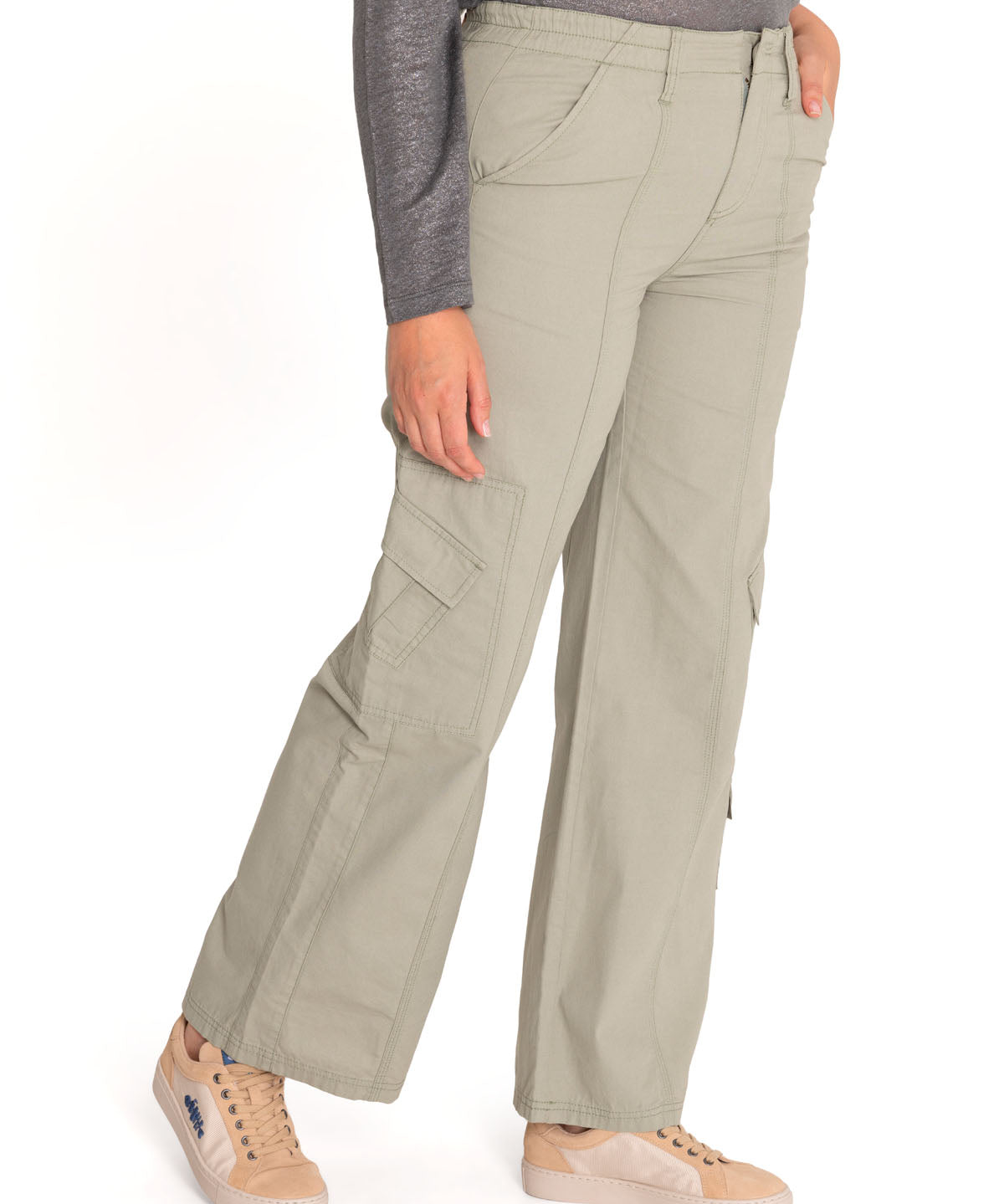 Pantalón Algodón Orgánico Mujer Adria Verde Rockford