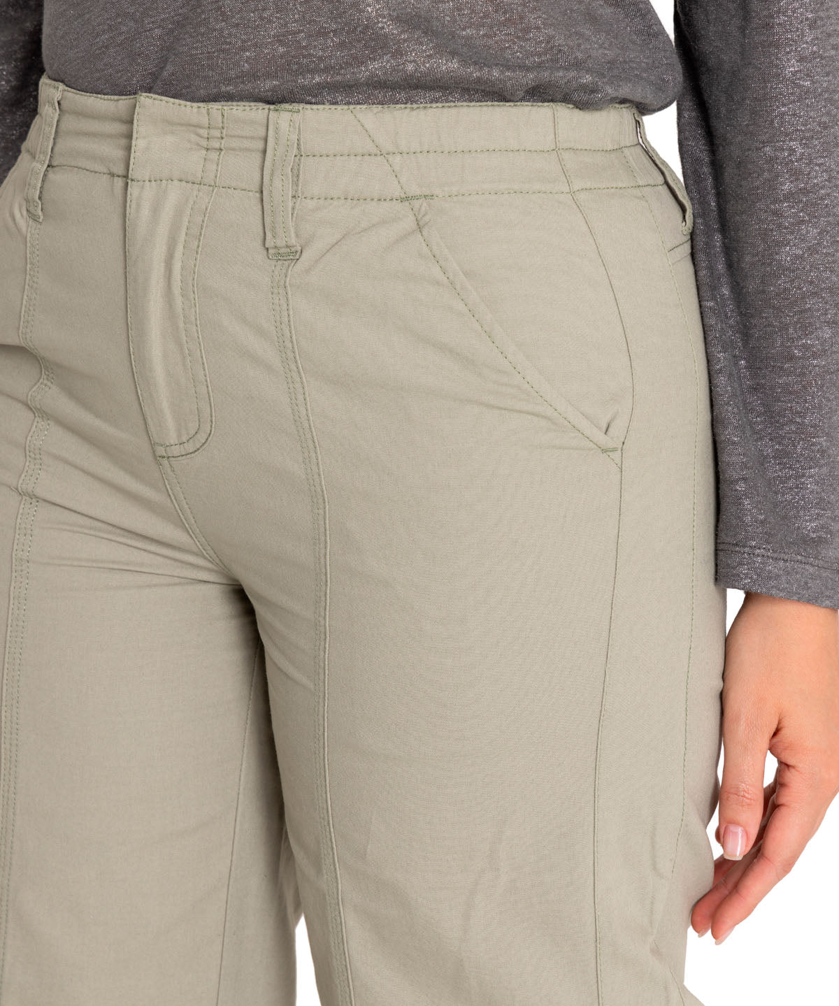 Pantalón Algodón Orgánico Mujer Adria Verde Rockford