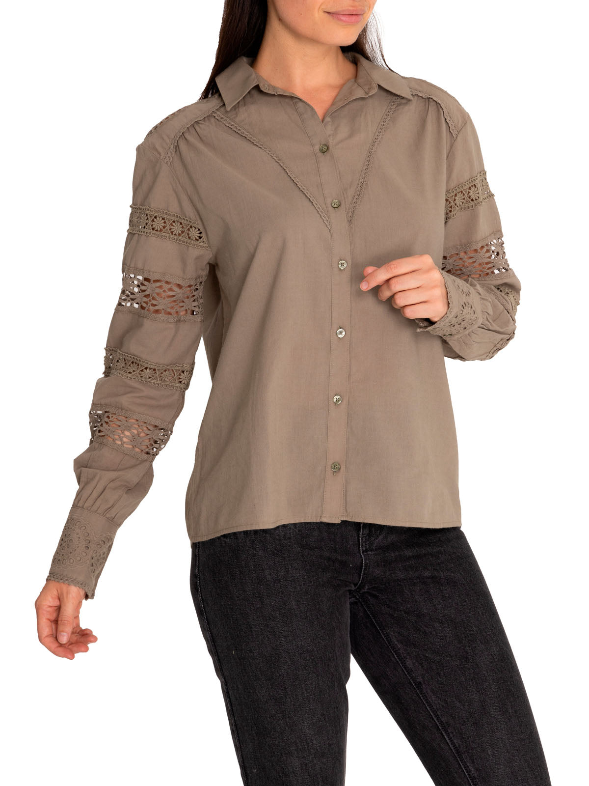 Blusa Algodón Orgánico Mujer Alba Verde Rockford