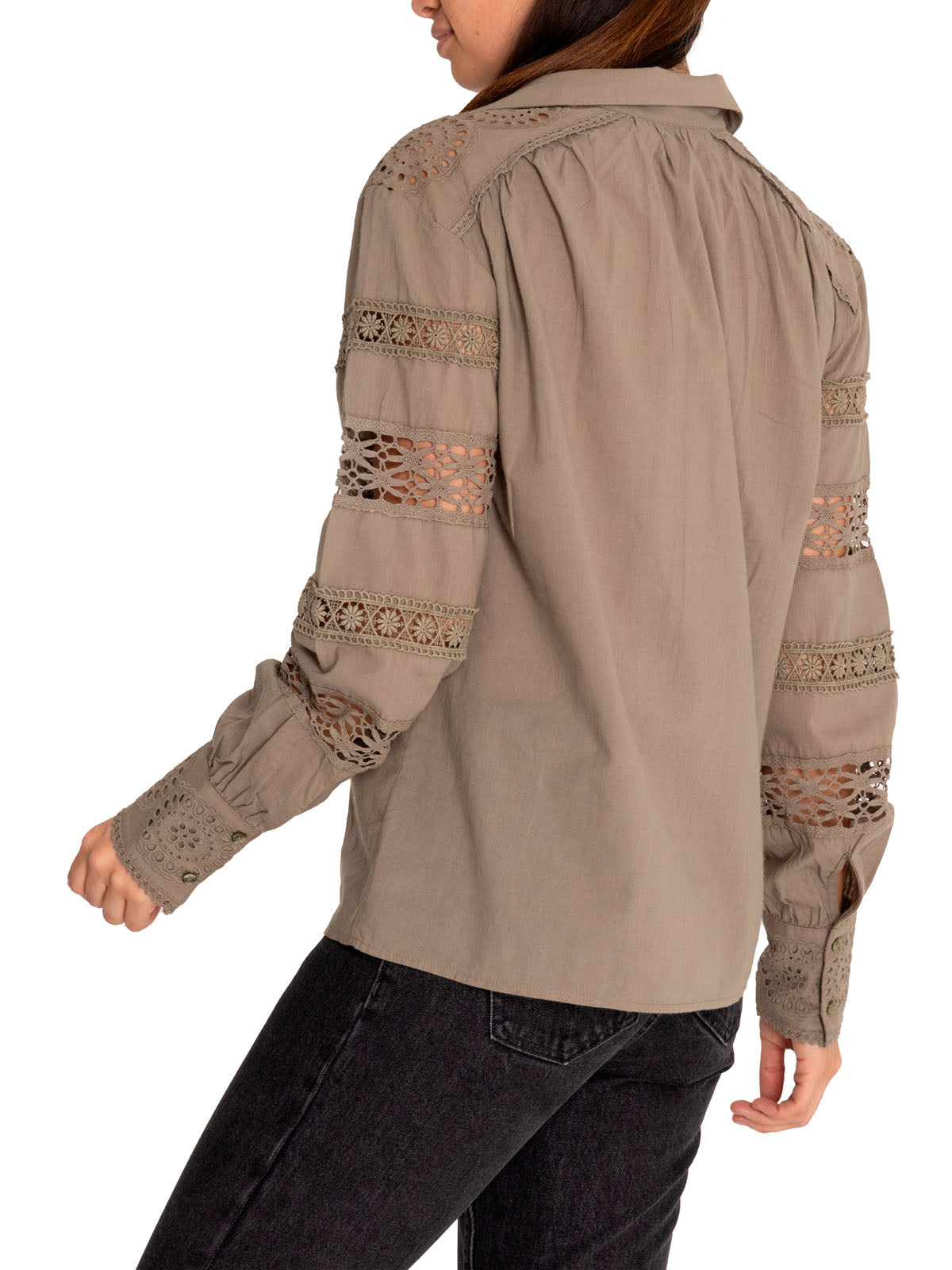 Blusa Algodón Orgánico Mujer Alba Verde Rockford