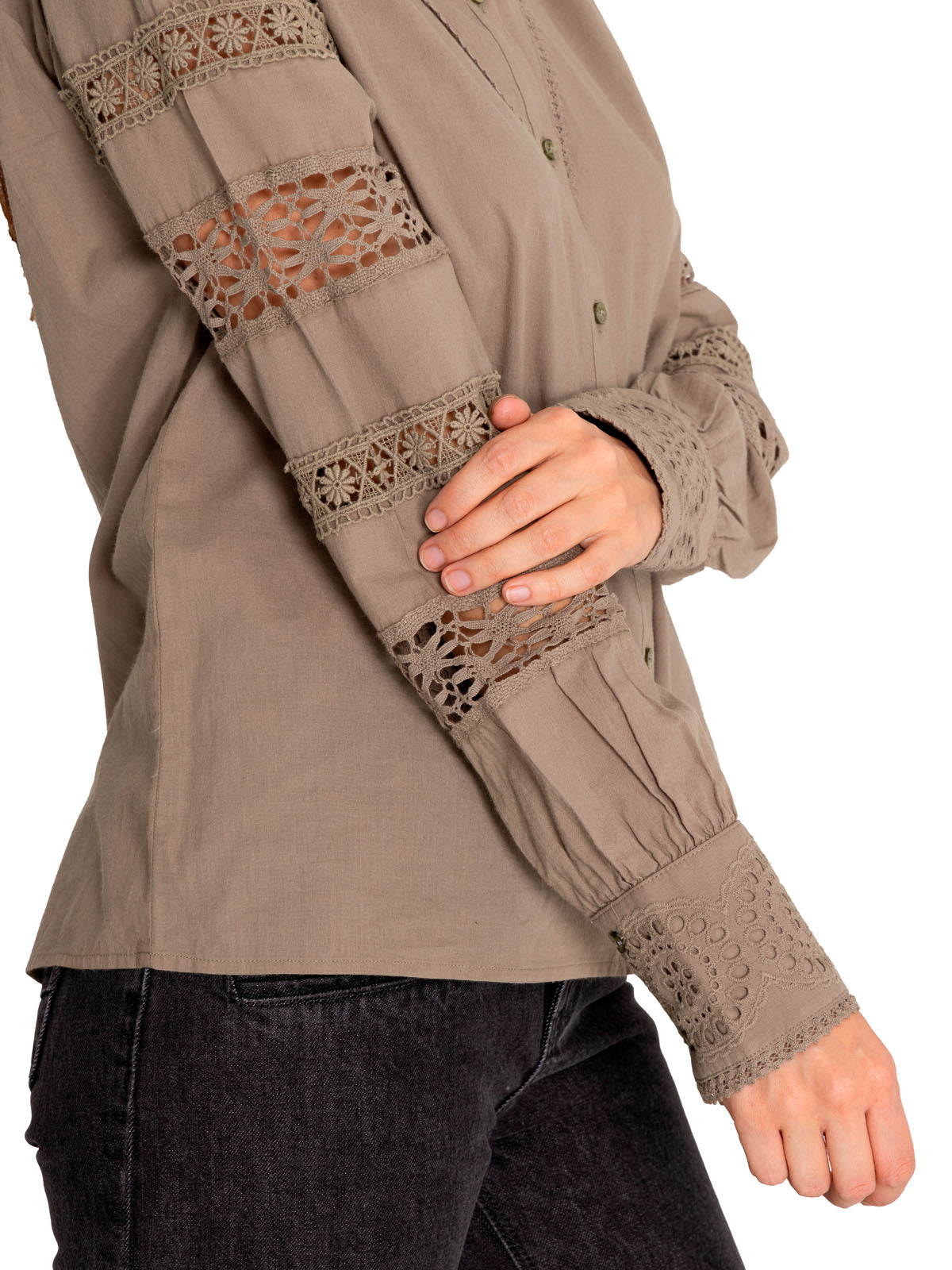 Blusa Algodón Orgánico Mujer Alba Verde Rockford