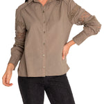 Blusa Algodón Orgánico Mujer Alba Verde Rockford