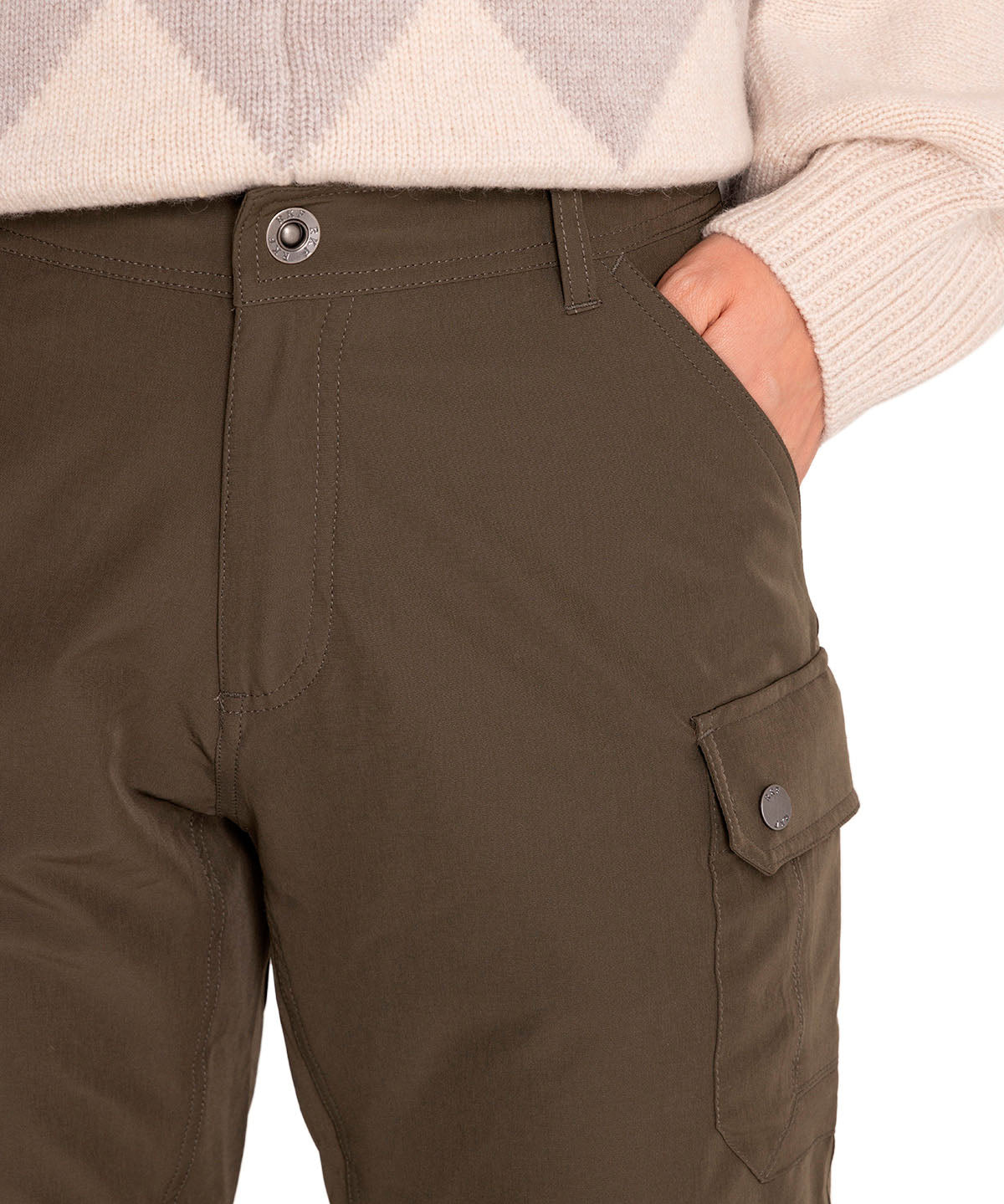 Pantalón Fibras Recicladas Mujer Desmontable Verde Rockford