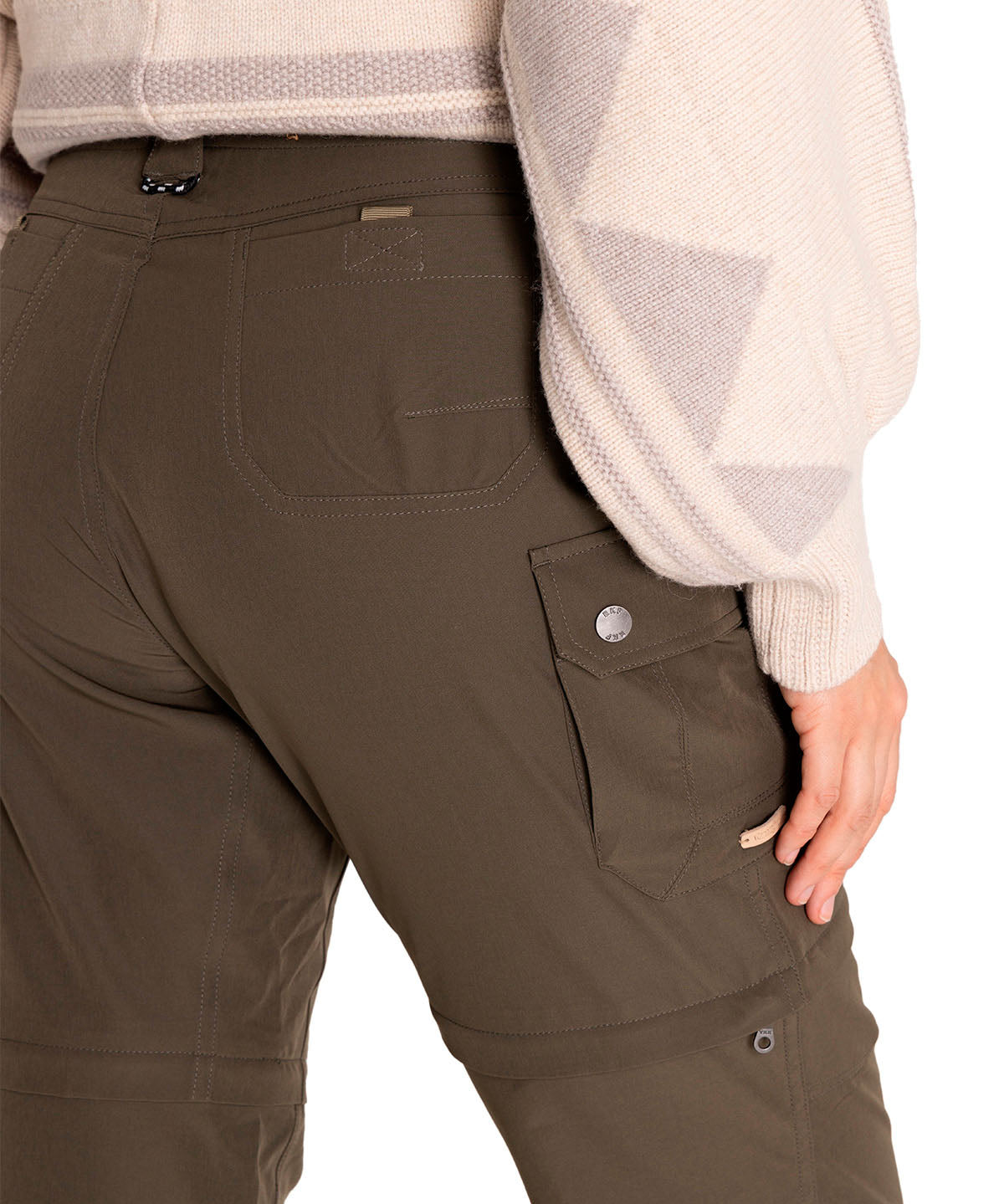 Pantalón Fibras Recicladas Mujer Desmontable Verde Rockford