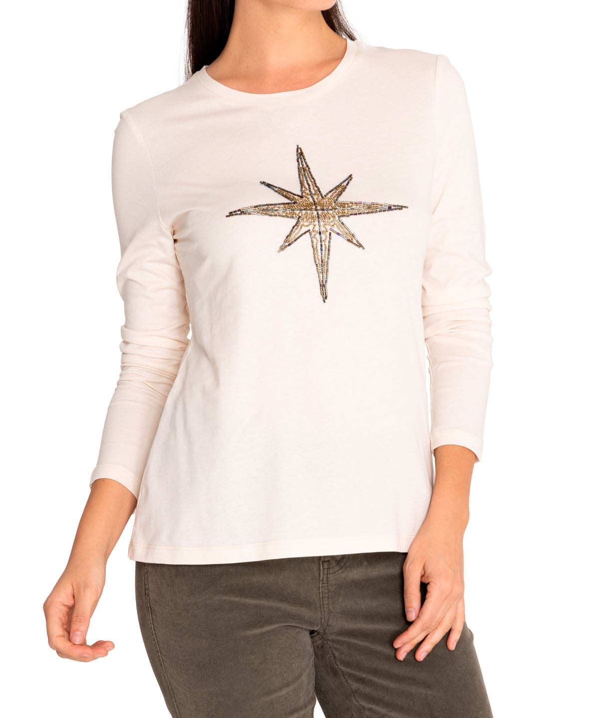 Polera Algodón Orgánico Mujer Stella Blanco Rockford