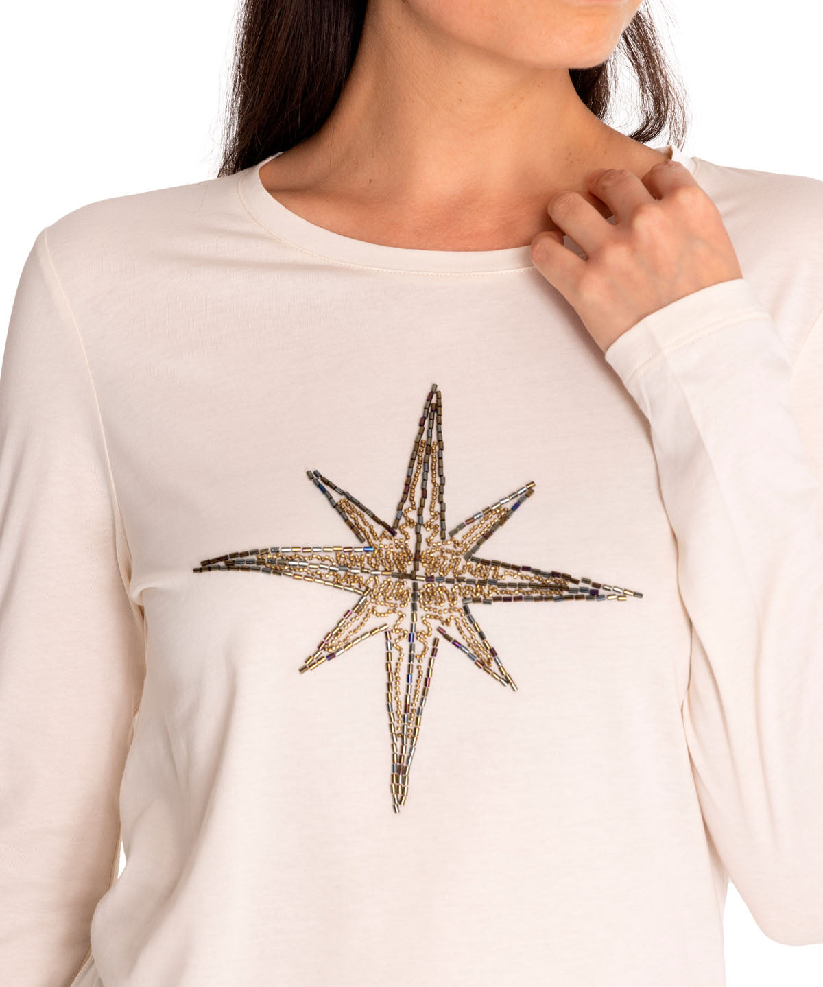 Polera Algodón Orgánico Mujer Stella Blanco Rockford