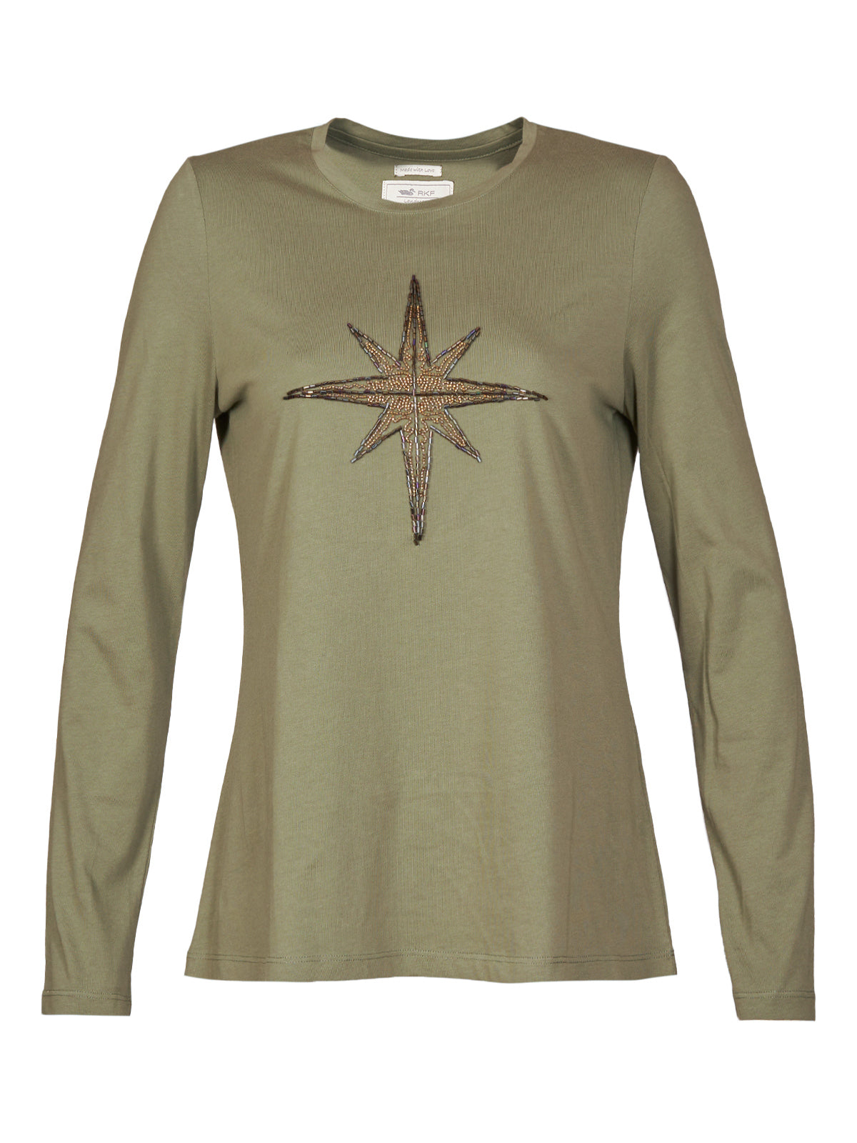 Polera Algodón Orgánico Mujer Stella Verde Rockford