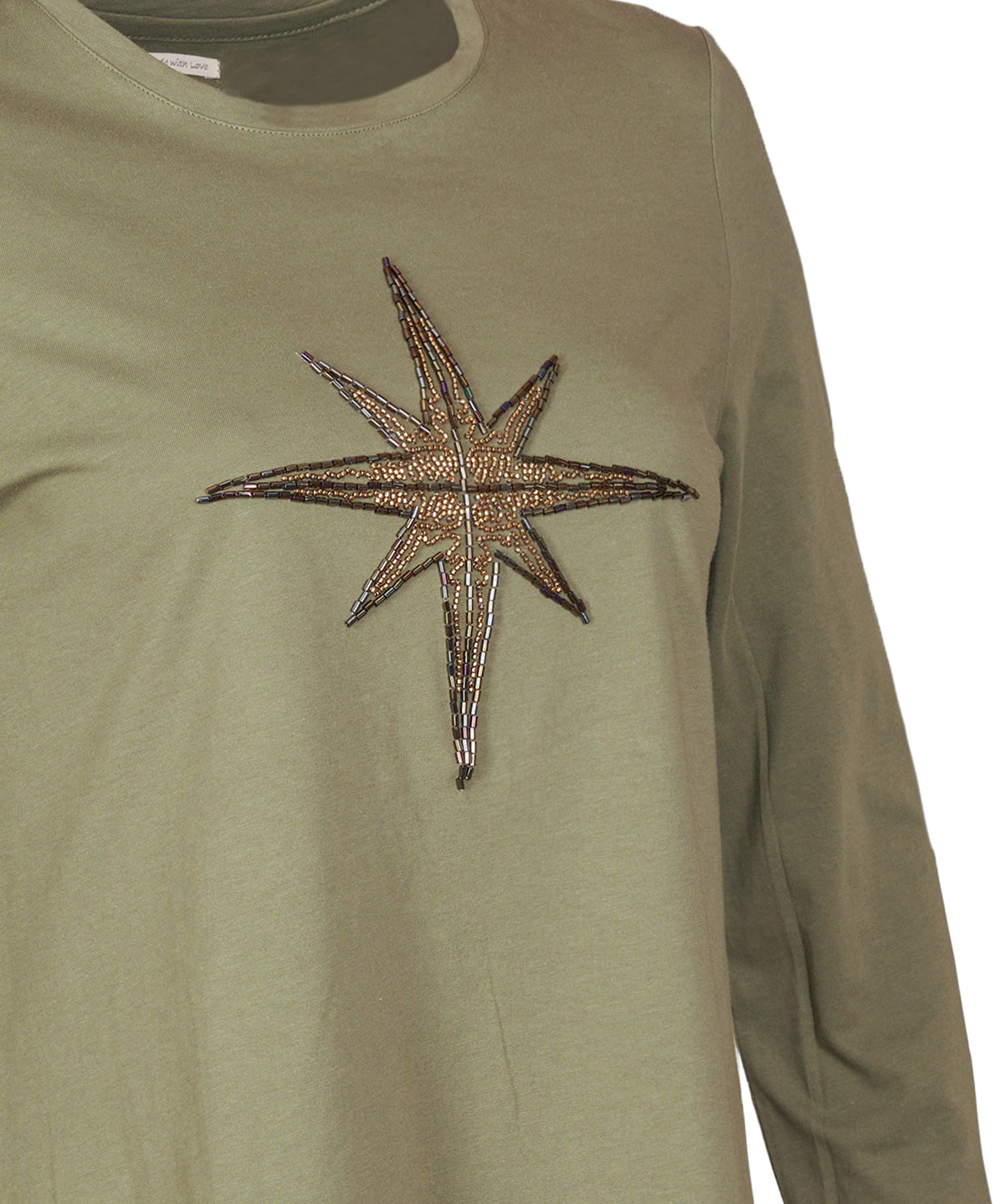 Polera Algodón Orgánico Mujer Stella Verde Rockford