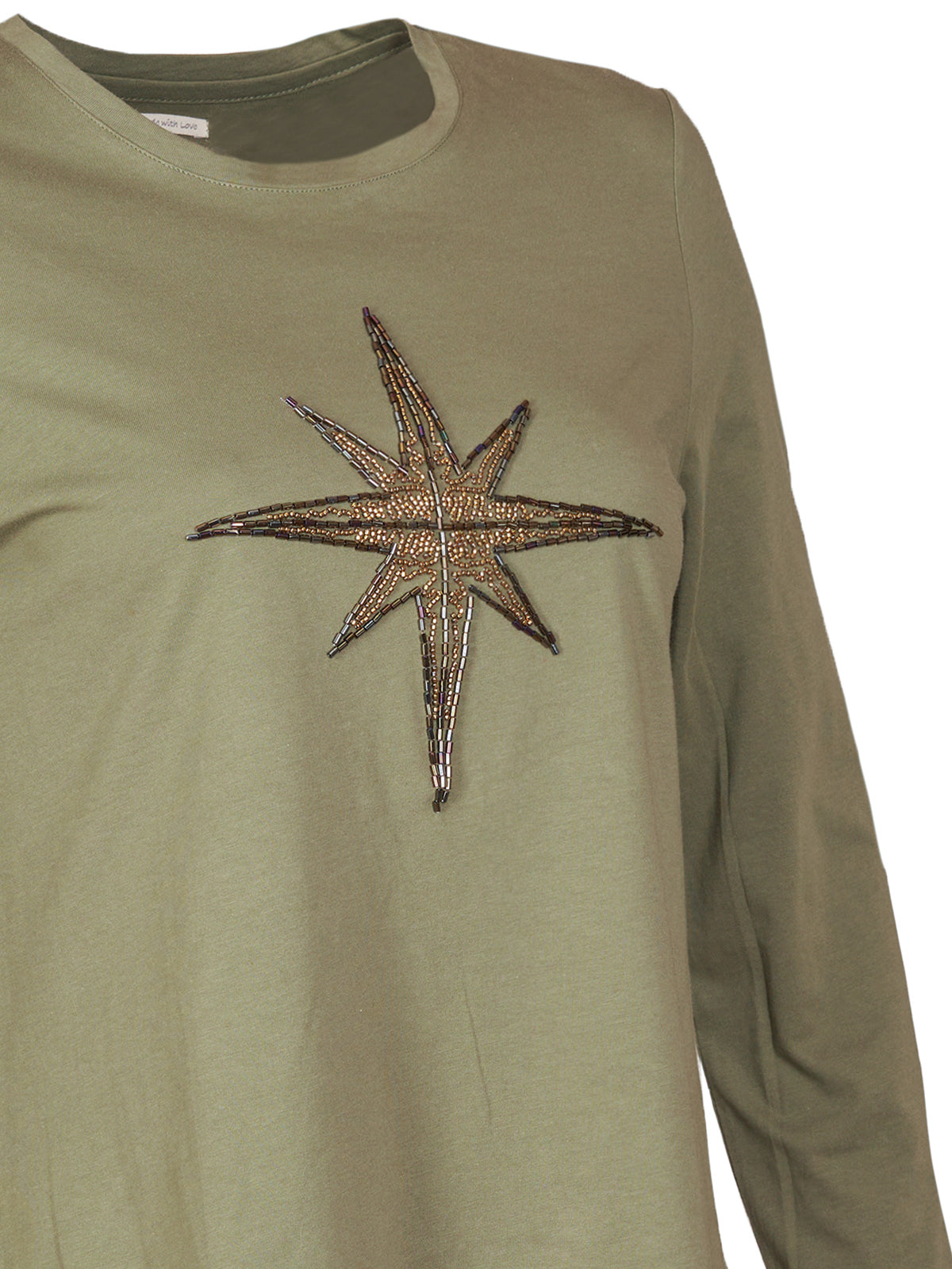 Polera Algodón Orgánico Mujer Stella Verde Rockford