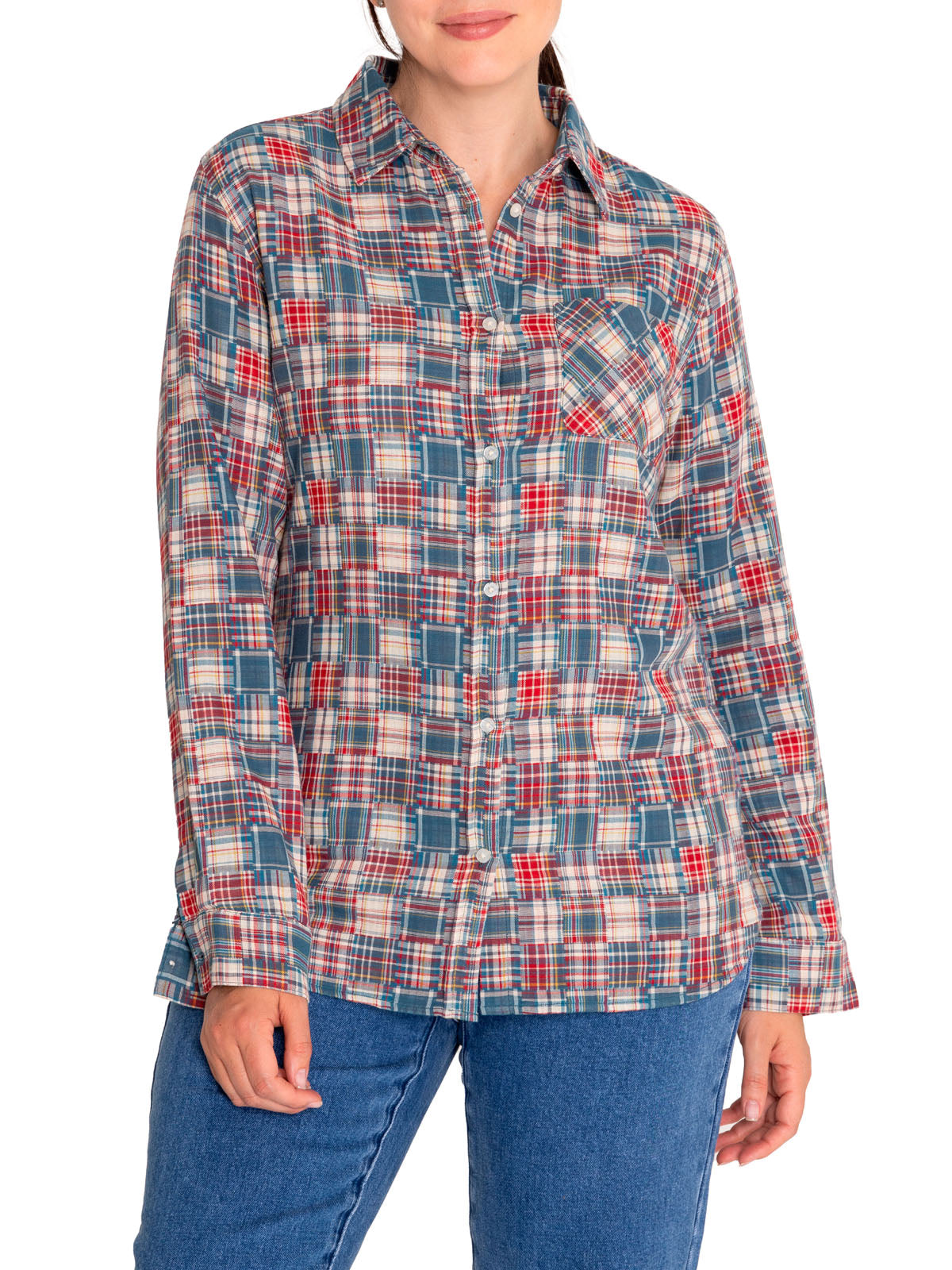 Blusa Algodón Orgánico Mujer Luz Multicolor Rockford