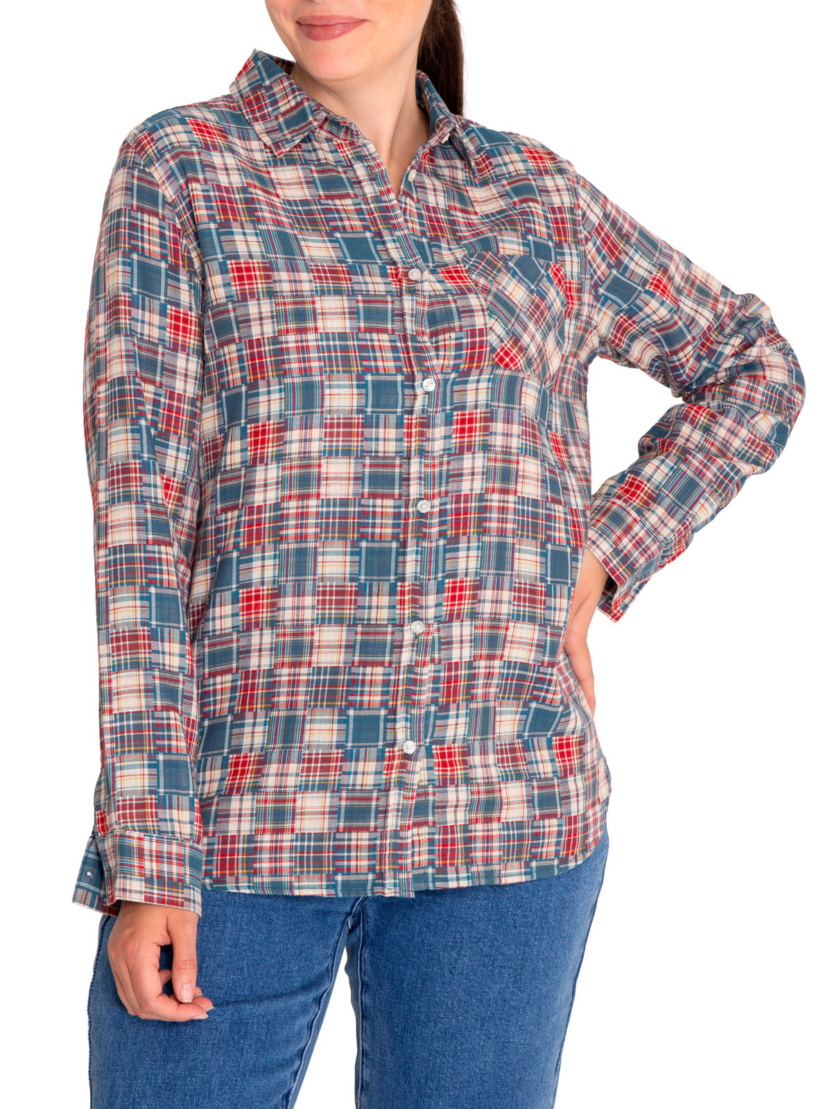 Blusa Algodón Orgánico Mujer Luz Multicolor Rockford