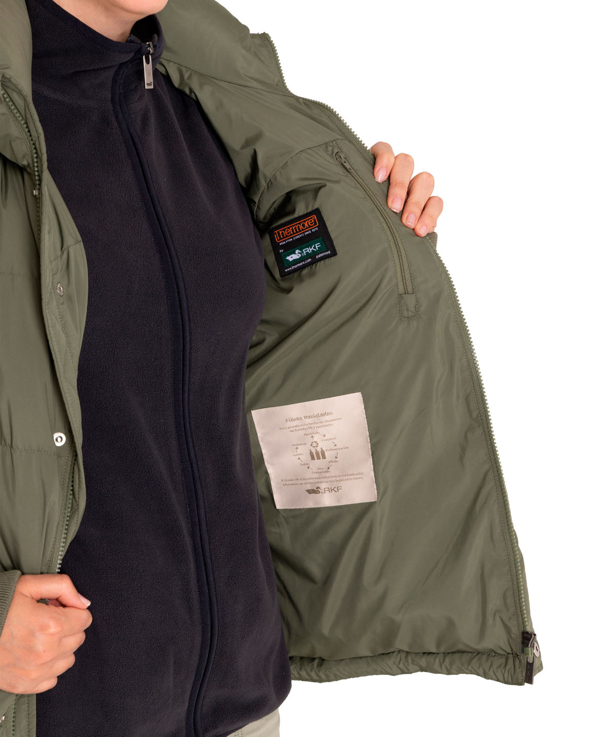 Parka Thermore Mujer Piana Verde Rockford