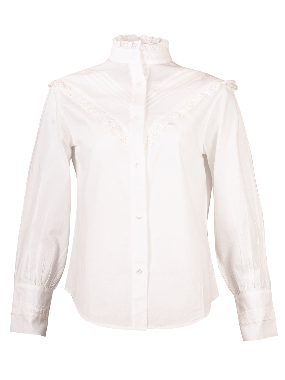 Blusa Algodón Orgánico Mujer Aitana Blanco Rockford