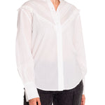 Blusa Algodón Orgánico Mujer Aitana Blanco Rockford