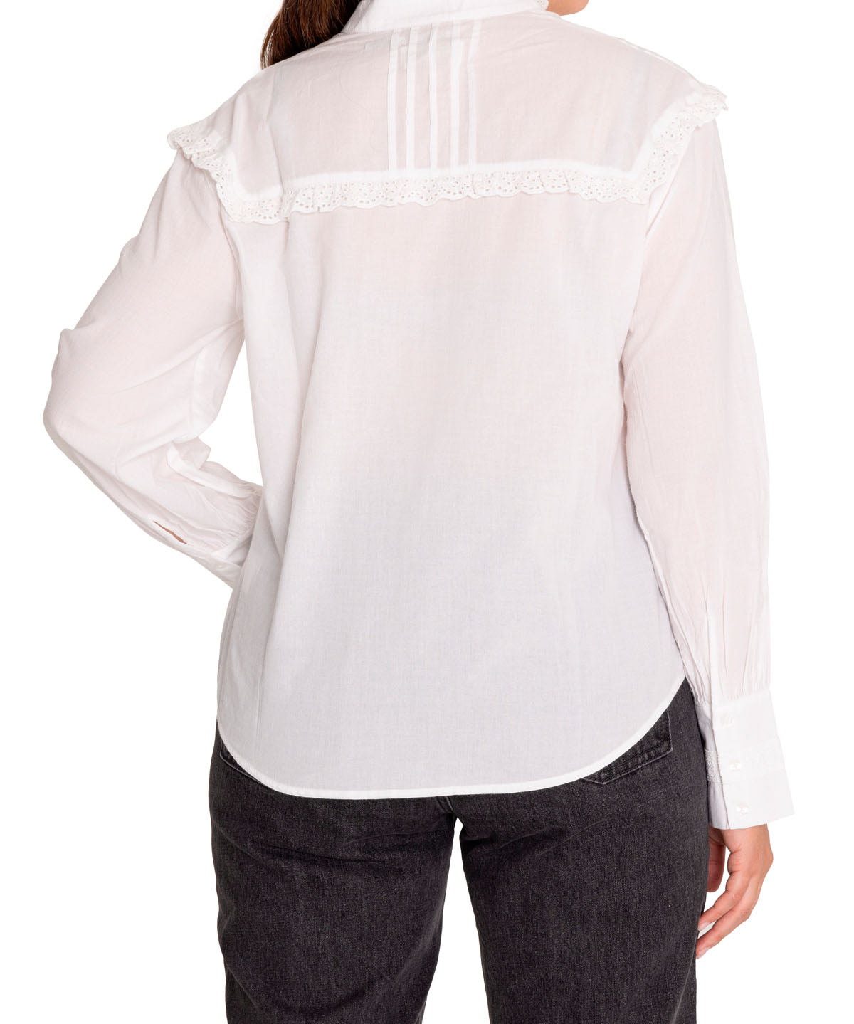 Blusa Algodón Orgánico Mujer Aitana Blanco Rockford
