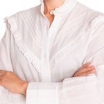 Blusa Algodón Orgánico Mujer Aitana Blanco Rockford