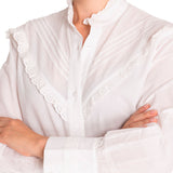 Blusa Algodón Orgánico Mujer Aitana Blanco Rockford