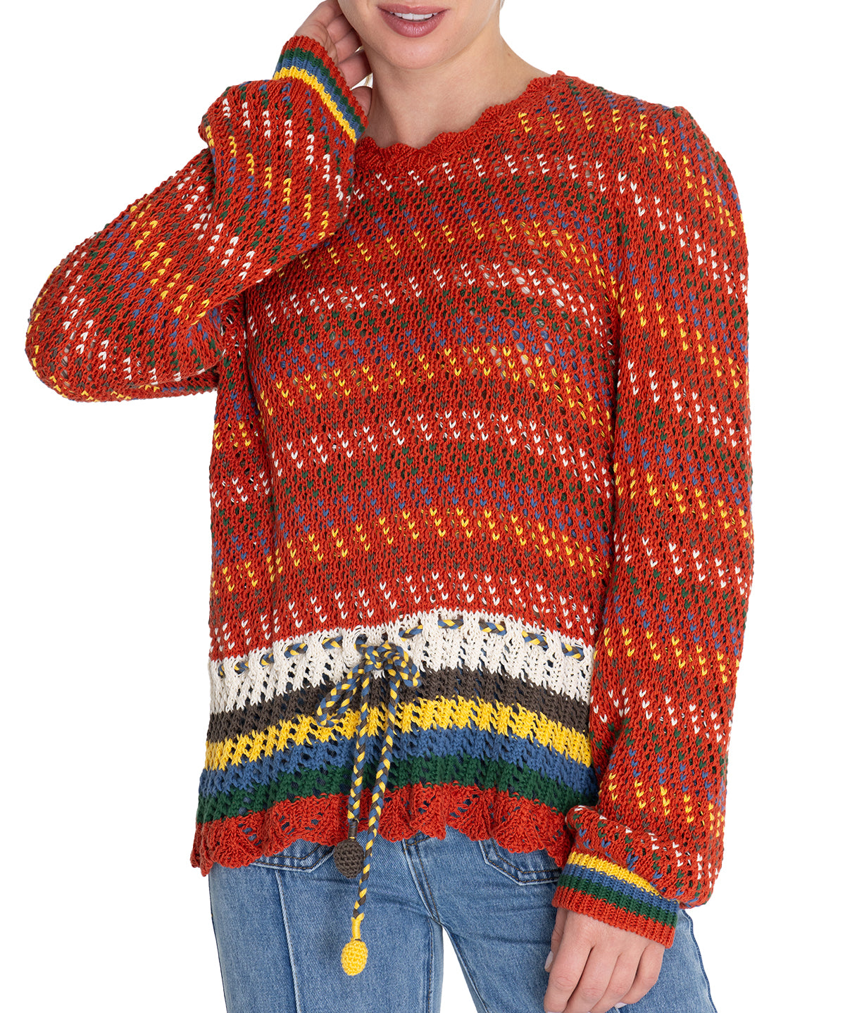 Sweater Algodón Orgánico Mujer Mirko Verde Rockford