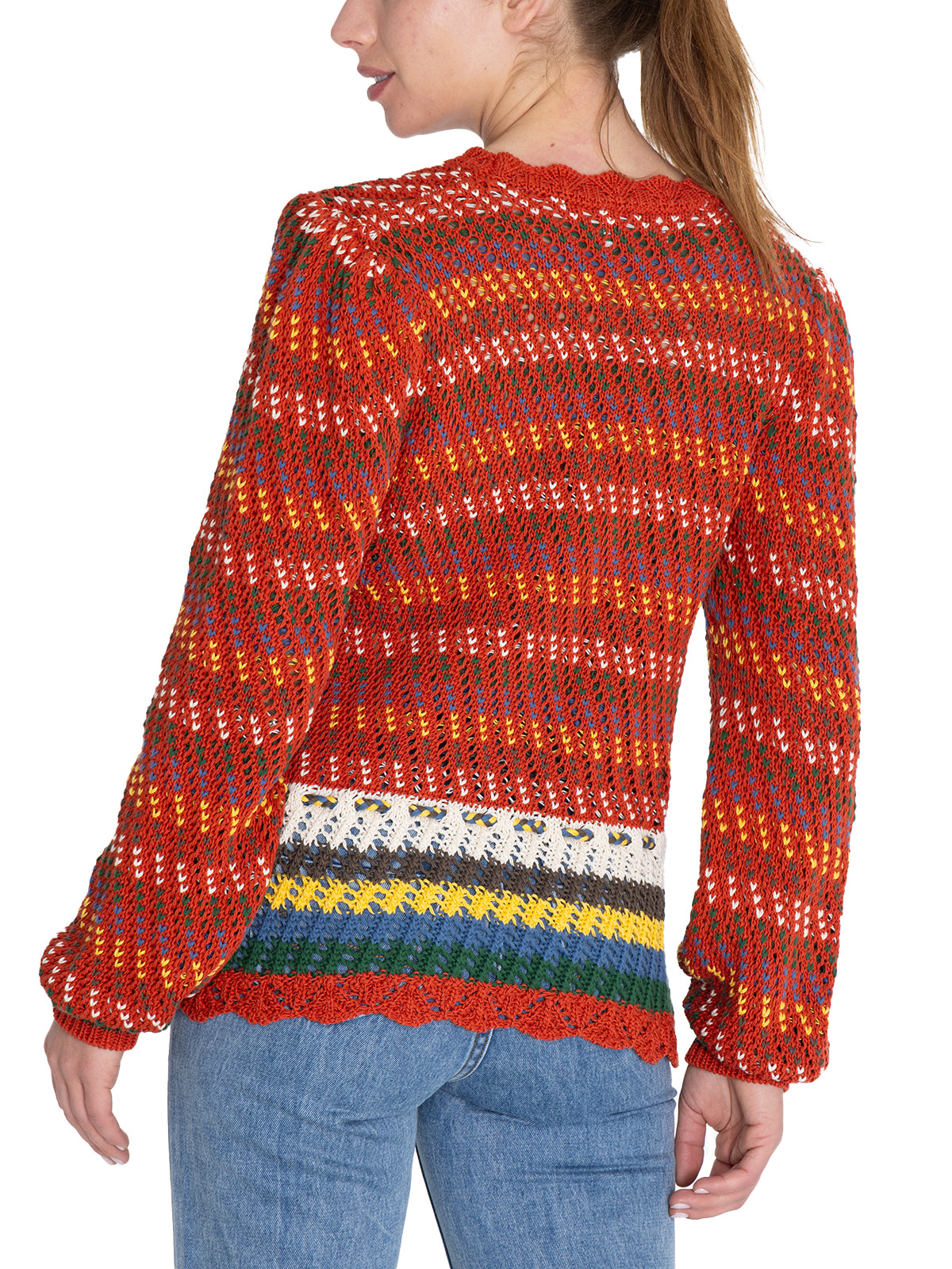 Sweater Algodón Orgánico Mujer Mirko Verde Rockford