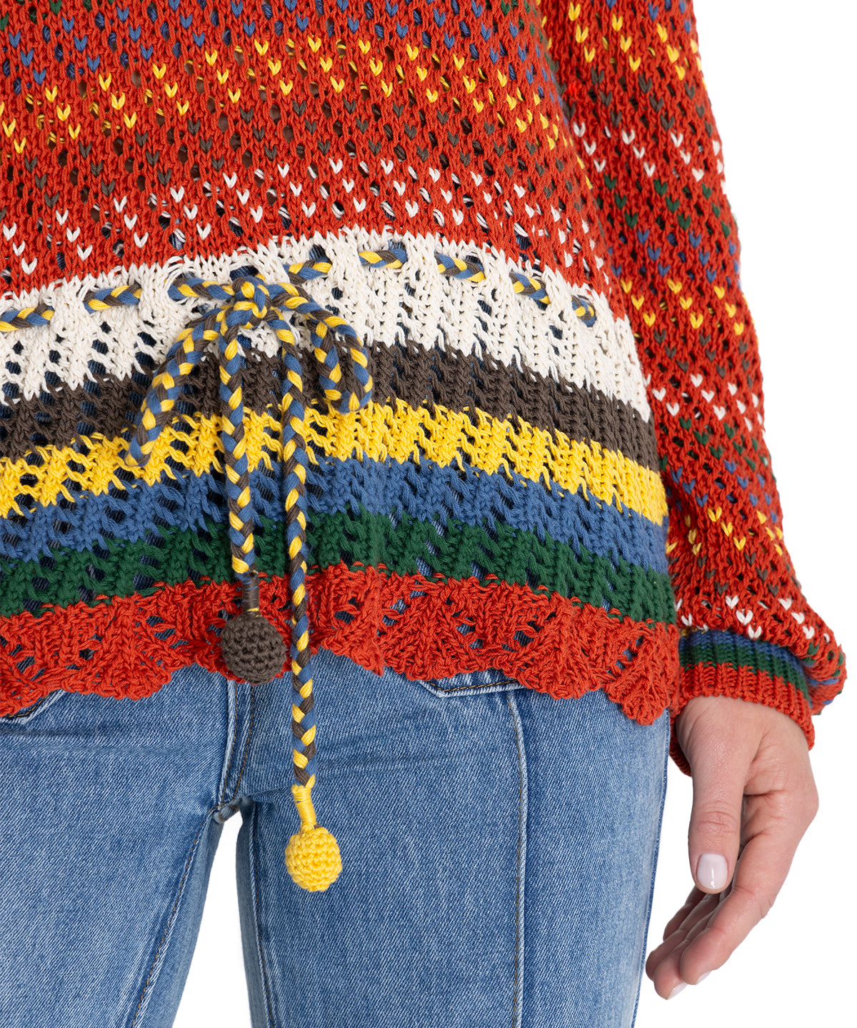 Sweater Algodón Orgánico Mujer Mirko Verde Rockford