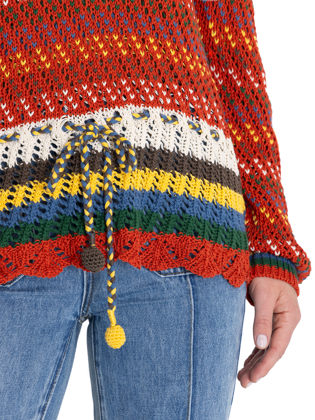 Sweater Algodón Orgánico Mujer Mirko Verde Rockford