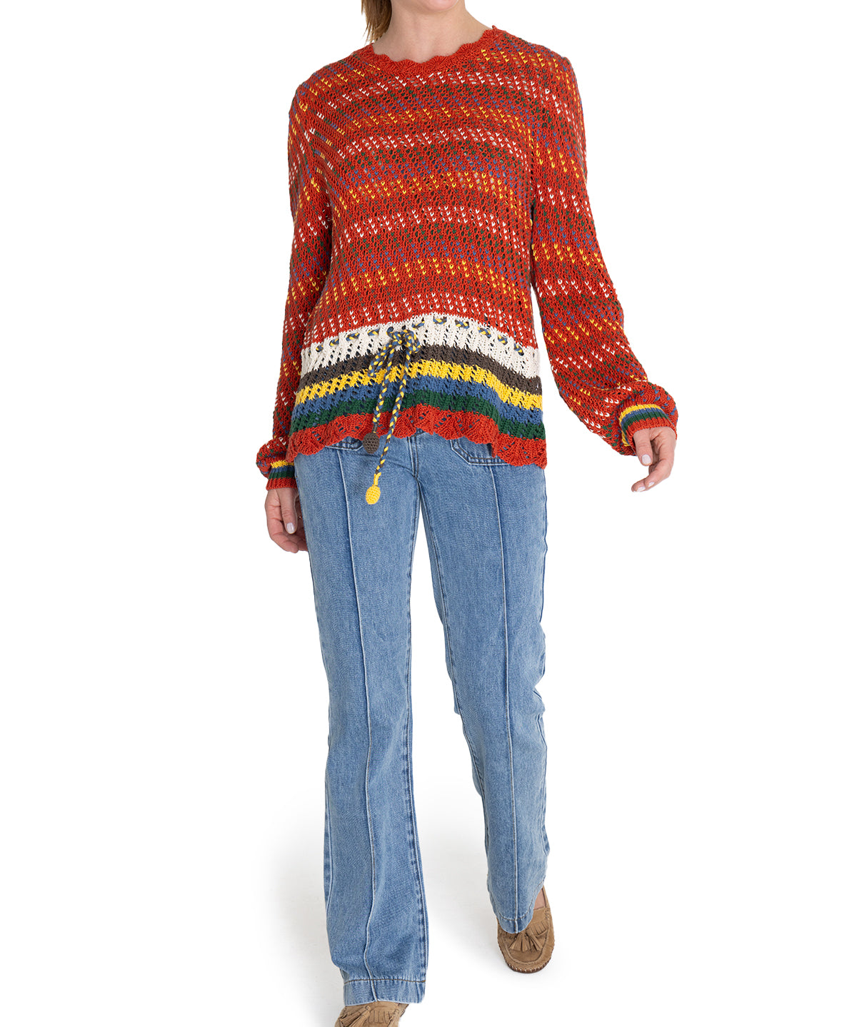 Sweater Algodón Orgánico Mujer Mirko Verde Rockford