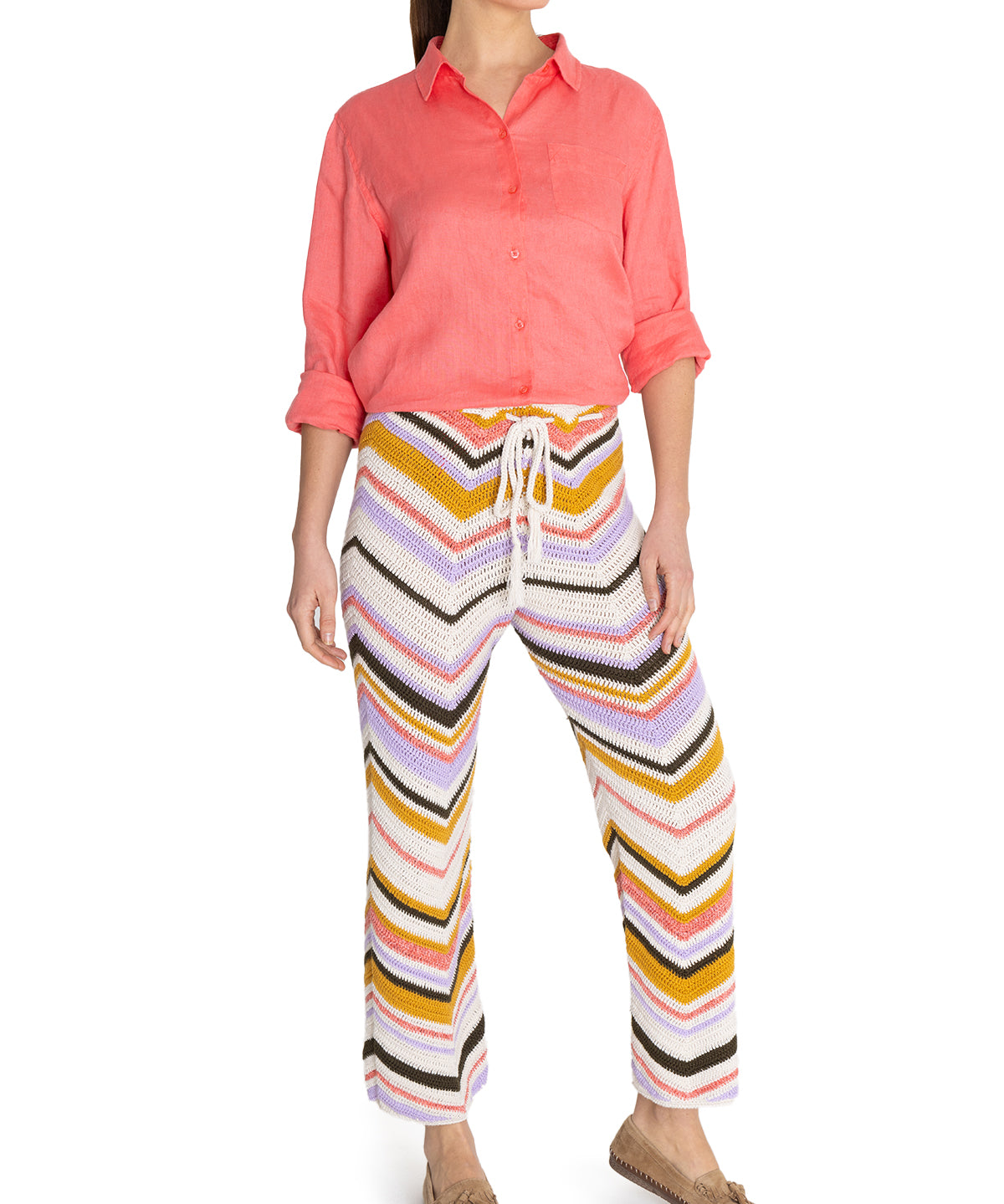 Pantalón Algodón Orgánico Mujer Jones Beige Rockford