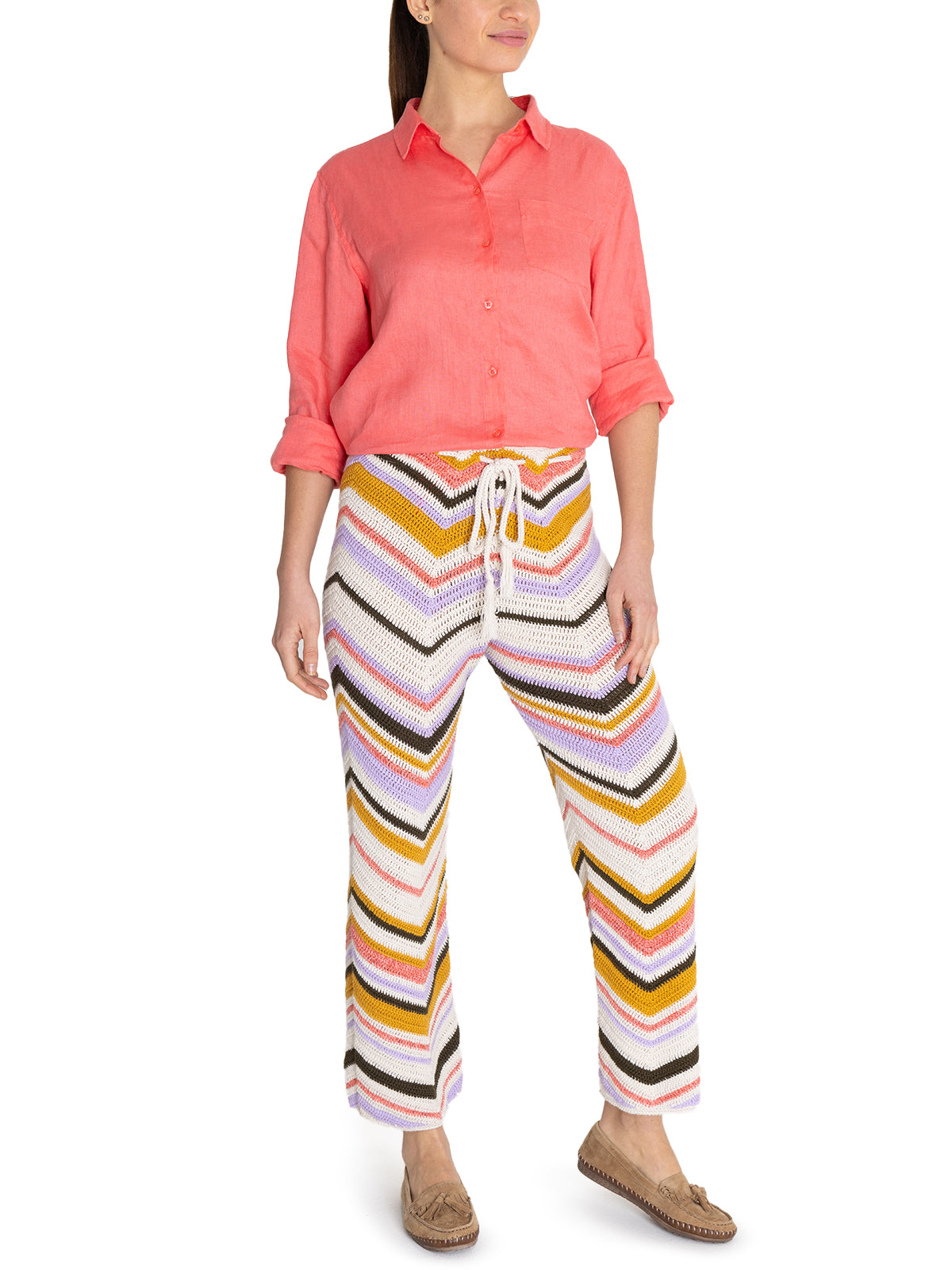 Pantalón Algodón Orgánico Mujer Jones Beige Rockford