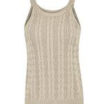 Polera Algodón Orgánico Mujer Samar Beige Rockford