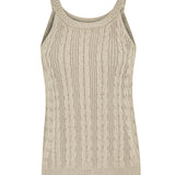 Polera Algodón Orgánico Mujer Samar Beige Rockford