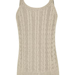 Polera Algodón Orgánico Mujer Samar Beige Rockford