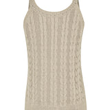Polera Algodón Orgánico Mujer Samar Beige Rockford