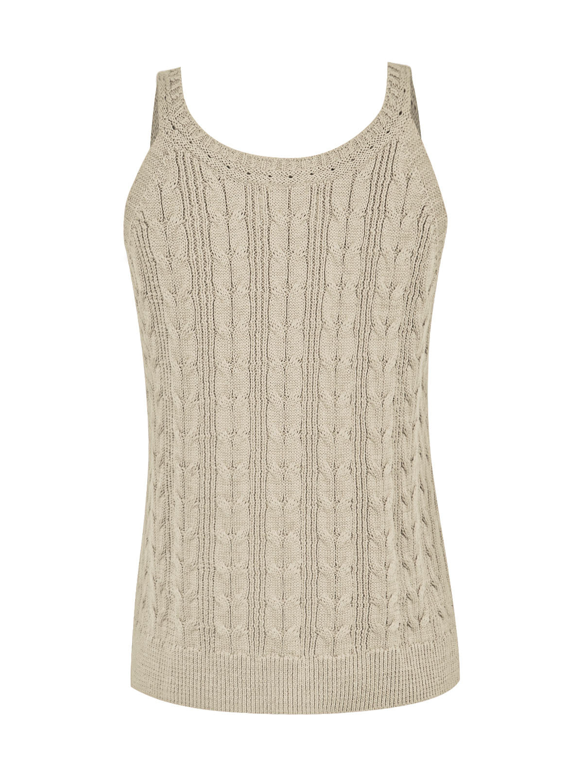 Polera Algodón Orgánico Mujer Samar Beige Rockford