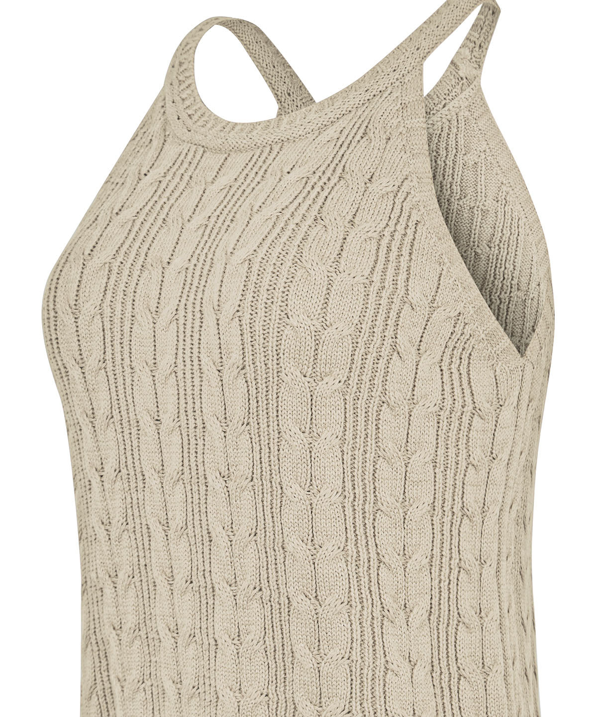 Polera Algodón Orgánico Mujer Samar Beige Rockford