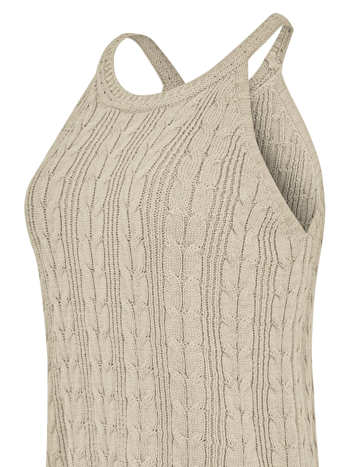 Polera Algodón Orgánico Mujer Samar Beige Rockford