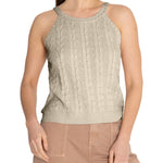 Polera Algodón Orgánico Mujer Samar Beige Rockford