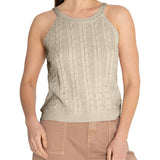 Polera Algodón Orgánico Mujer Samar Beige Rockford