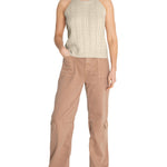 Polera Algodón Orgánico Mujer Samar Beige Rockford