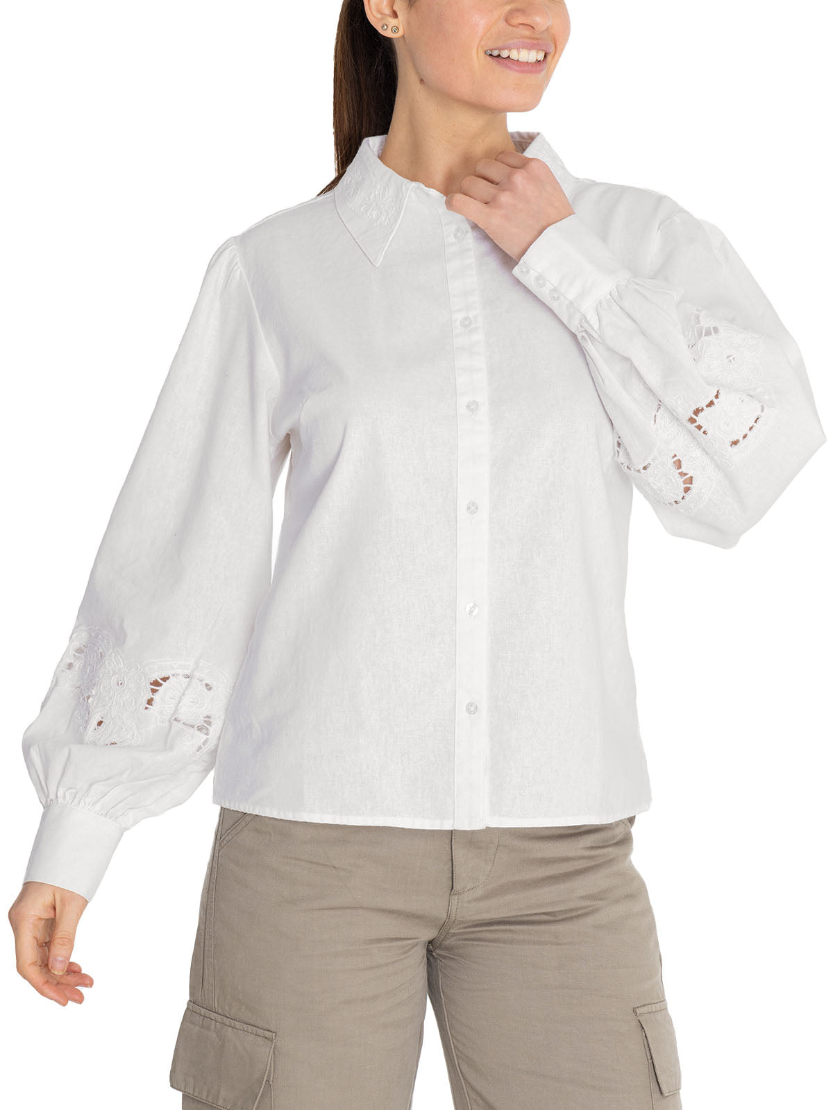 Blusa Algodón Orgánico Mujer Carla Blanco Rockford