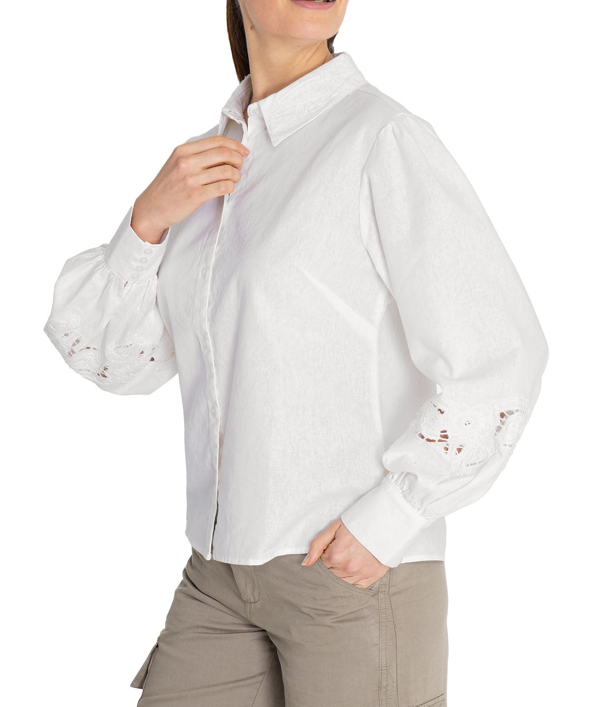 Blusa Algodón Orgánico Mujer Carla Blanco Rockford