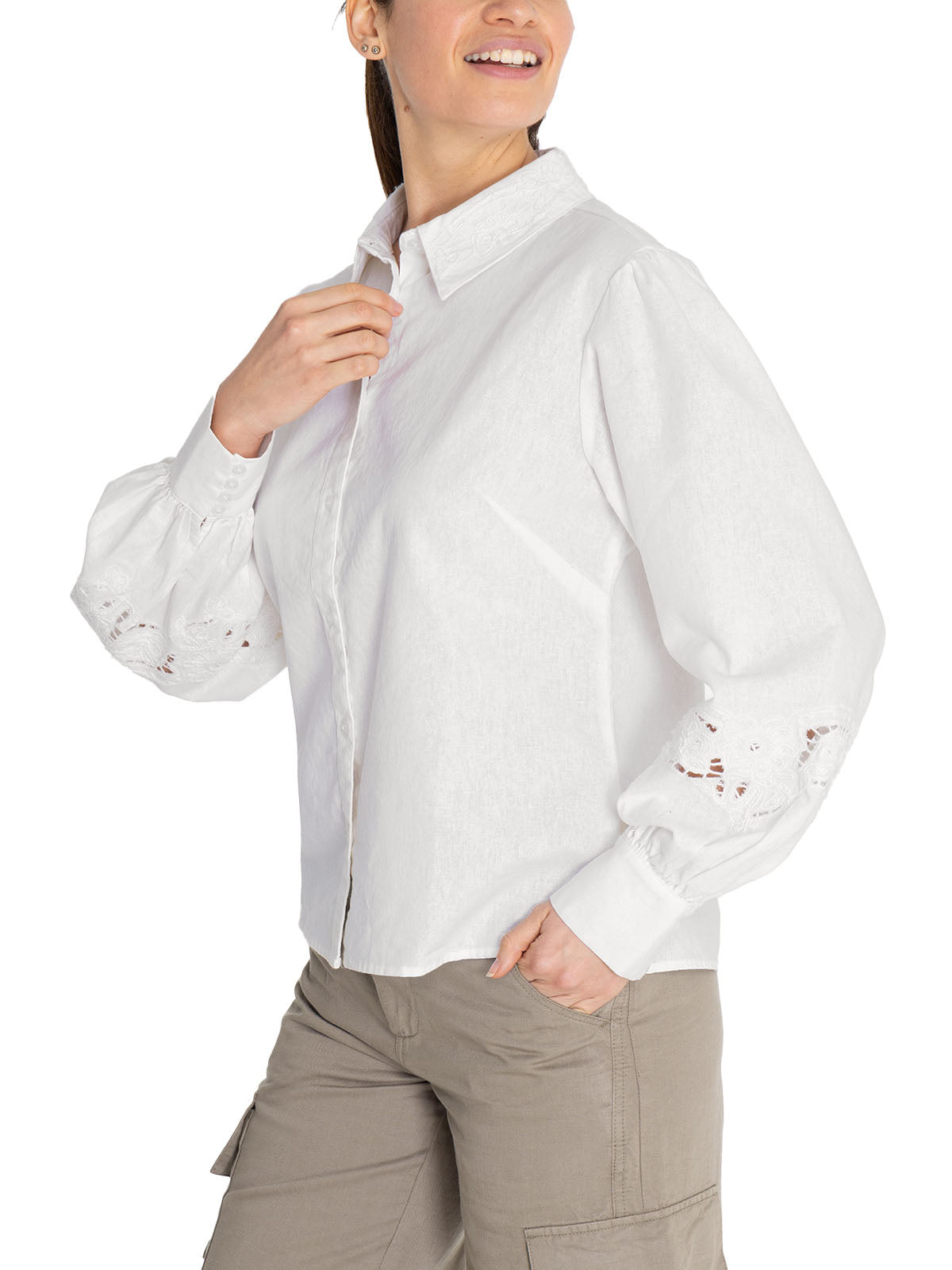 Blusa Algodón Orgánico Mujer Carla Blanco Rockford