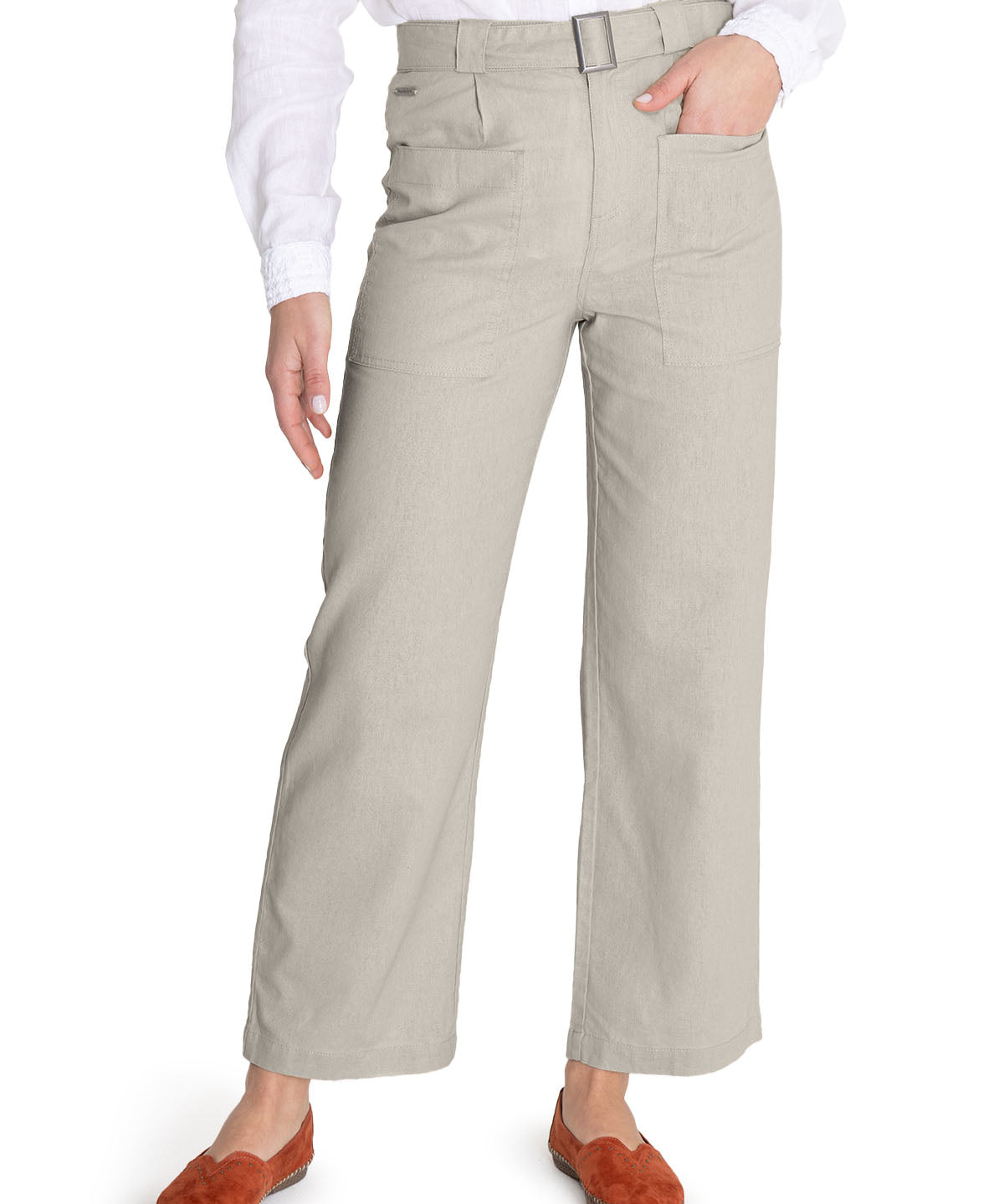 Pantalón Algodón Orgánico Mujer Flip Beige Rockford