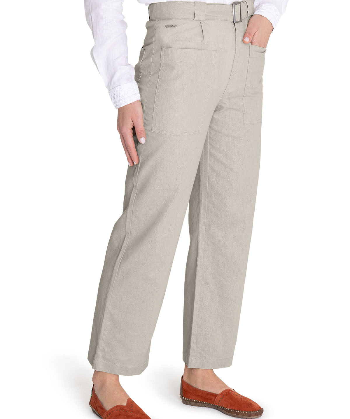 Pantalón Algodón Orgánico Mujer Flip Beige Rockford